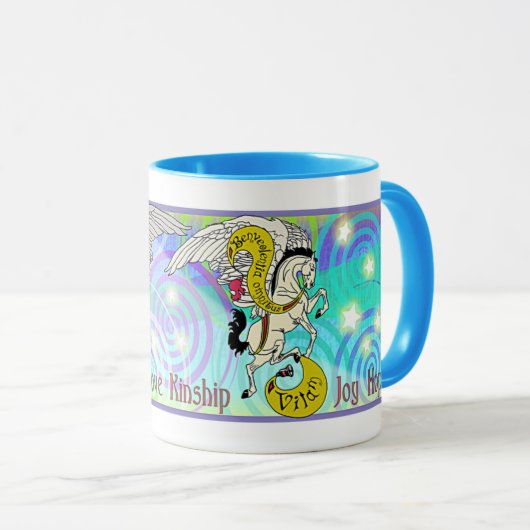 MinkMode Pegasus-Mok voor Kerstmis Mok (Voorkant rechts)