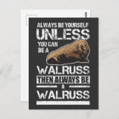 Minnaar van de Dierentuin van het Zee van Briefkaart (Voorkant / Achterkant)