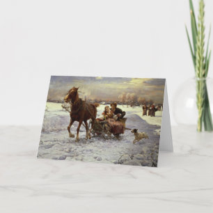 Minnaars in een ar feestdagen kaart