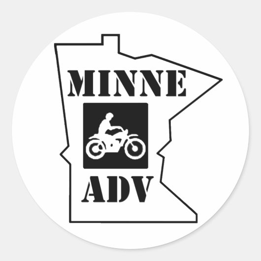 MinneADV Circle Sticker (Voorkant)