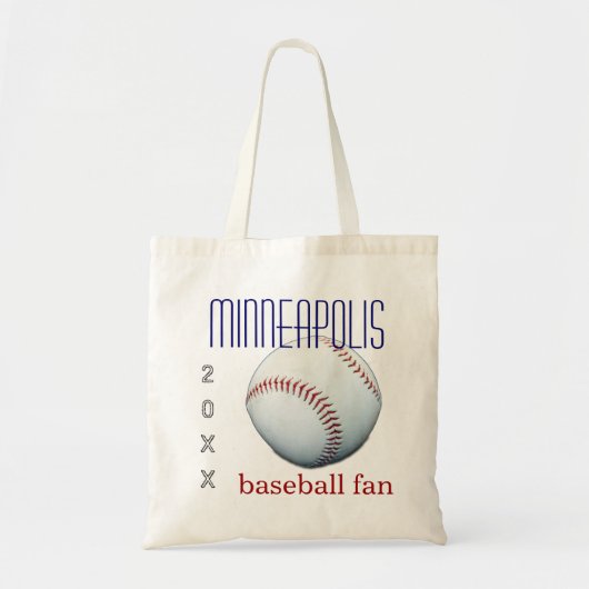 Minneapolis Baseball Fan Canvas tas (Voorkant)