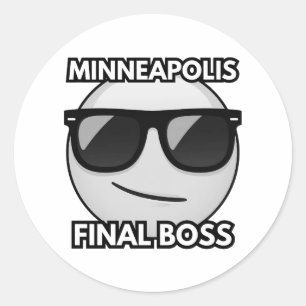 Minneapolis Boss Final Émotionnant Autocollant