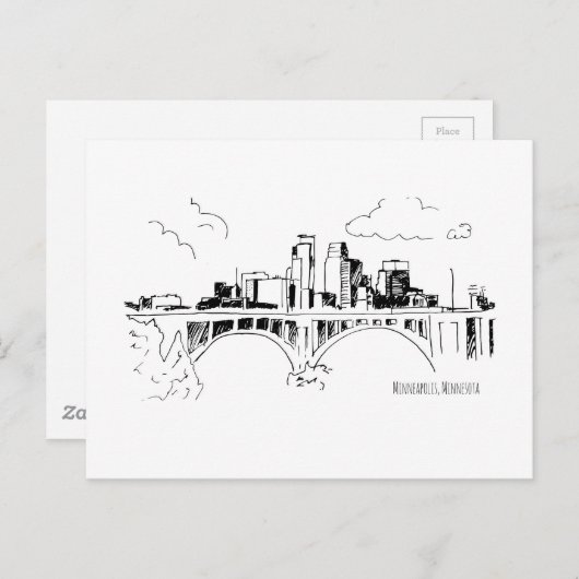 Minneapolis Briefkaart (Voorkant / Achterkant)