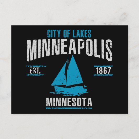 Minneapolis Briefkaart (Voorkant)