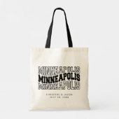 Minneapolis bruiloft welkom tote bag (Achterkant)