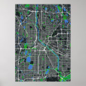 Minneapolis Map Poster (Devant)