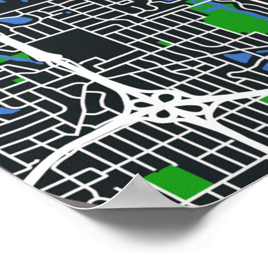 Minneapolis Map Poster (Coin)