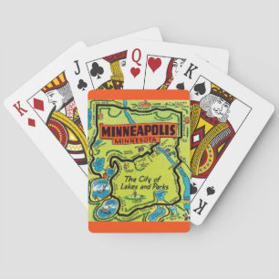 Minneapolis Minn Kaart Speelkaarten