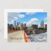 Minneapolis Minnesota Briefkaart (Voorkant / Achterkant)