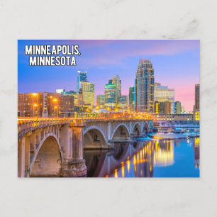 Minneapolis Minnesota Briefkaart Centrum