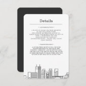 Minneapolis, Minnesota bruiloft | Gegevens van bez Kaart (Voorkant / Achterkant)