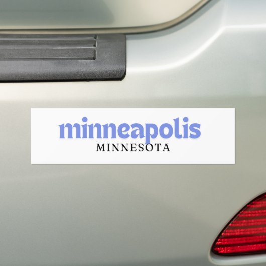 Minneapolis Minnesota Bumpersticker (Op auto)