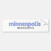 Minneapolis Minnesota Bumpersticker (Voorkant)