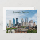 Minneapolis Minnesota Carte postale City Travel (Devant / Derrière)