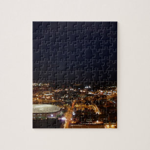 Minneapolis Minnesota City Skyline en Metrodome Legpuzzel