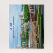 Minneapolis Minnesota Jigzaag Puzzle Legpuzzel (Verticaal)