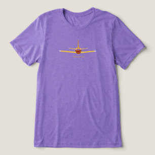 Minneapolis Minnesota MN Vliegtuig Logo Tri-Blend Shirt
