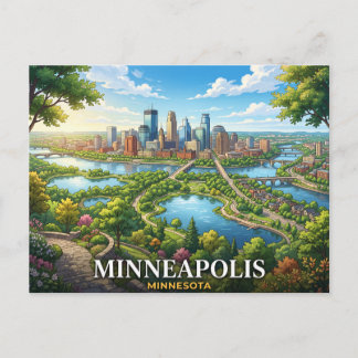 minneapolis minnesota reizen briefkaart