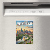 Minneapolis Minnesota Reizen Magneet (Insitu (Vaatwasser))