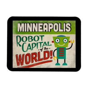 Minneapolis Minnesota Robot - Funny  Magneet