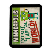 Minneapolis Minnesota Robot - Funny  Magneet (Verticaal)