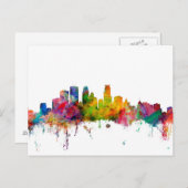 Minneapolis Minnesota Skyline Briefkaart (Voorkant / Achterkant)