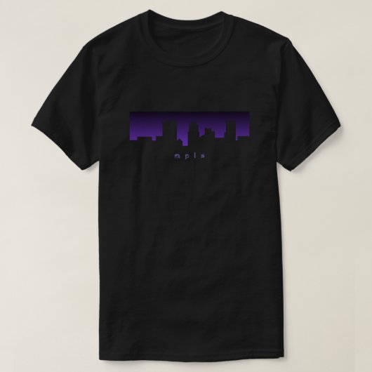 Minneapolis Minnesota Skyline MPLS T-Shirt (Design voorkant)