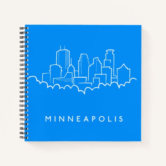Minneapolis, Minnesota Skyline Notitieboek (Voorkant)