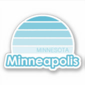 Minneapolis Minnesota Sticker (Voorkant)