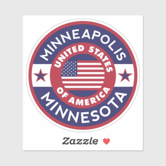 MINNEAPOLIS, Minnesota Sticker (Vel)