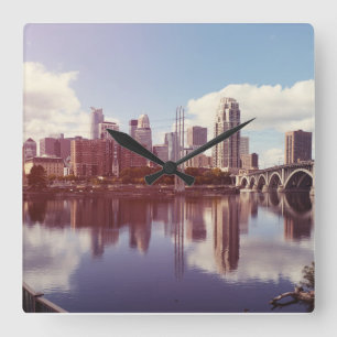 Minneapolis Minnesota Vierkante Klok