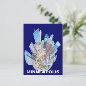MINNEAPOLIS MN BRIEFKAART (Staand voorkant)