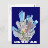 MINNEAPOLIS MN BRIEFKAART (Voorkant / Achterkant)