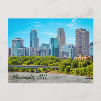 Minneapolis, MN Skyline briefkaart