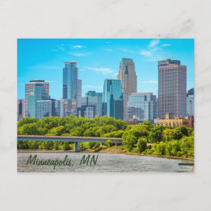 Minneapolis, MN Skyline carte postale