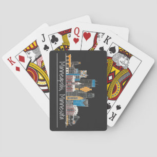 Minneapolis, MN Skyline Cartes de jeu