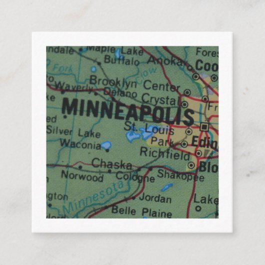 minneapolis Nous avons déménagé Nouvelle carte d'a (Devant)