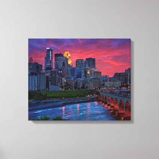 Minneapolis OogSnoep Canvas Afdruk (Voorkant)