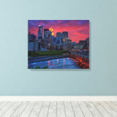 Minneapolis OogSnoep Canvas Afdruk (Insitu (Houten vloer))