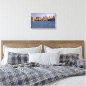 minneapolis skyline en diepgevroren mississippi canvas afdruk (Insitu (Slaapkamer))