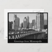 Minneapolis Skyline in daglicht Briefkaart (Voorkant / Achterkant)