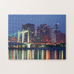 Minneapolis Skyline Jigzaag Puzzles Legpuzzel