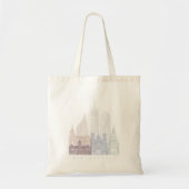 MINNEAPOLIS SKYLINE POSTER PASTEL TOTE BAG (Voorkant)