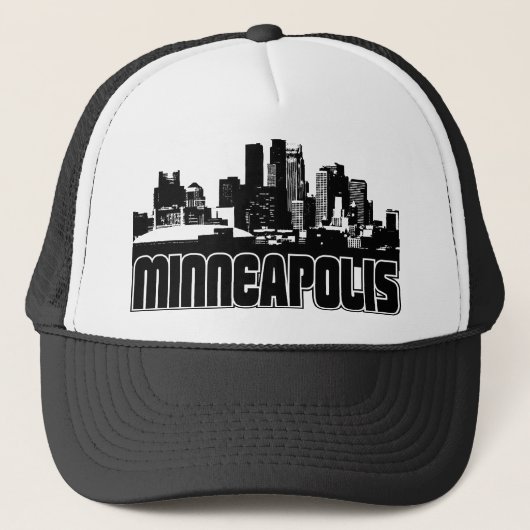 Minneapolis Skyline Trucker Pet (Voorkant)