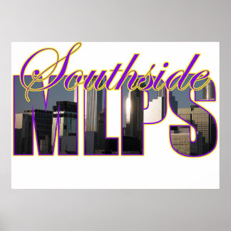 minneapolis southside skyline poster