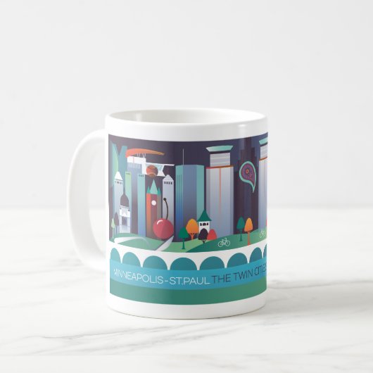 Minneapolis St. Paul 11oz ou Mug 15oz (Devant gauche)