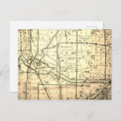 Minneapolis-St Paul (Villes jumelles), Carte Vinta (Devant / Derrière)