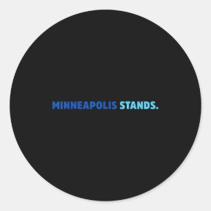 Minneapolis staat minnesota rebel nieuwe staatsvla ronde sticker