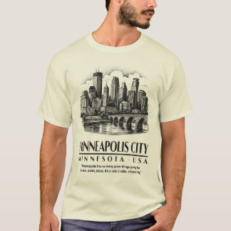 Minneapolis Stad Minnesota USA T-shirt
