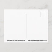 Minneapolis Stone Arch Bridge Briefkaart (Achterkant)